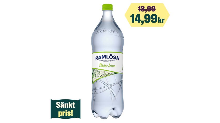 Ramlösa Elderflower & Lime 1.5l