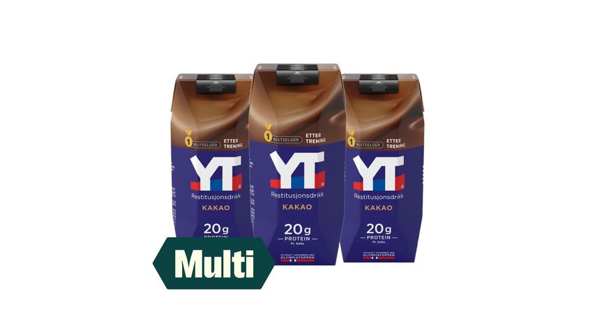 3 x YT Restitusjonsdrikk Kakao 330ml