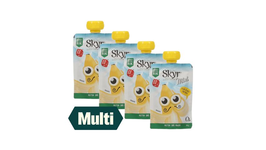 4 x Skyr Mini Banan Pose 90g