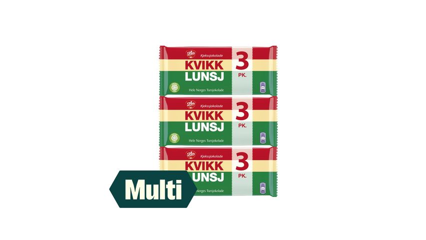 3 x 3 x 47g Freia Kvikk Lunsj | 141g