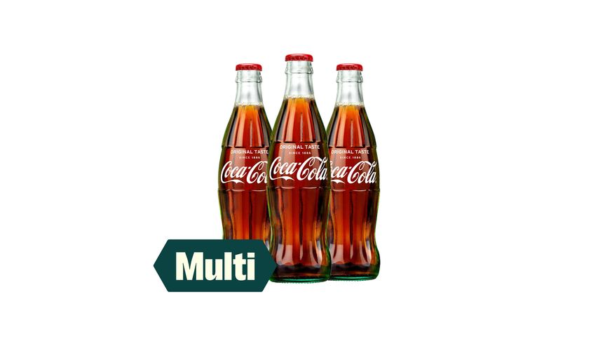 3 x Coca-Cola Glassflaske 330ml