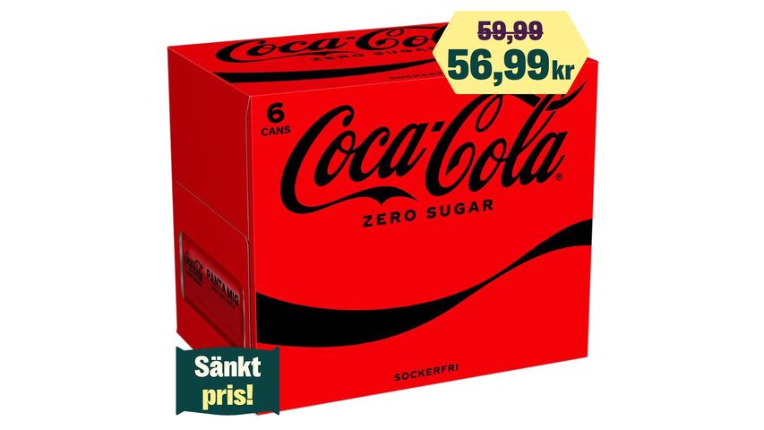 Coca-Cola Zero 330ml 6-Pack 