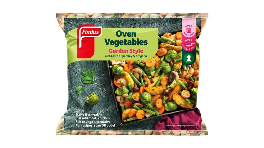 Findus Oven Vegetables Garden 500g