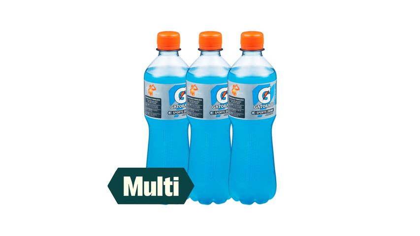3 x Gatorade Cool Blue Flaske 0.5l