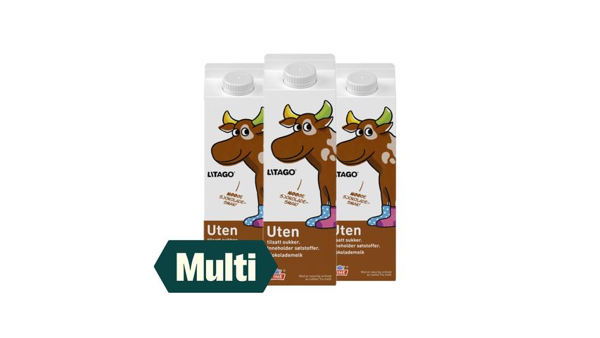 3 x Litago Sjokolademelk UTEN 0.5l