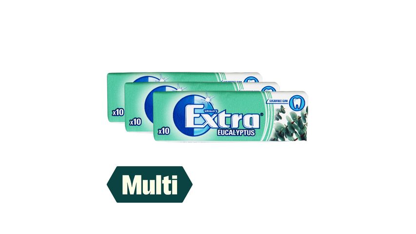 3 x Extra Eucalyptus Tyggis 14g