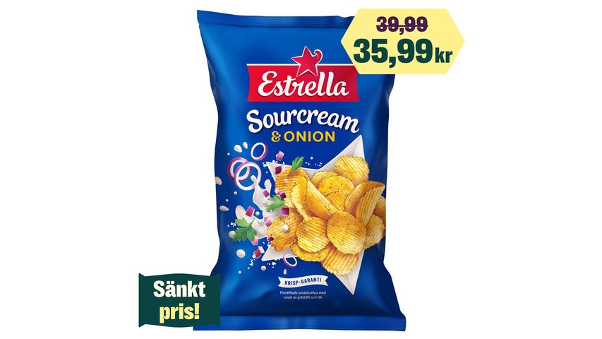 Estrella Sourcream & Onion 275g