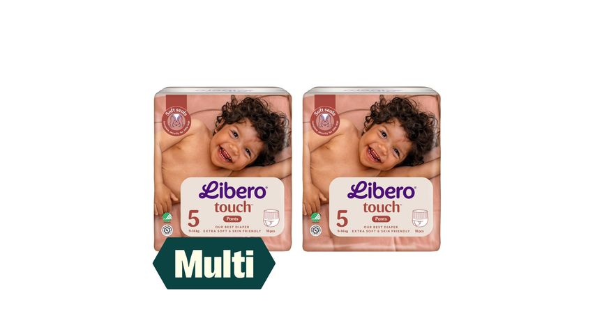 2 x Libero Touch Buksebleier Str 5 18stk