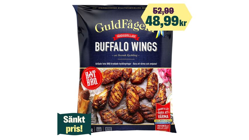 Guldfågeln Buffalo Wings 500g