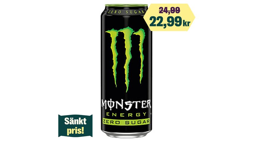 Monster Energy Energidryck Grön Zero 50cl