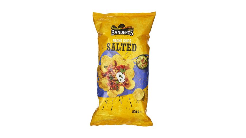 Banderos Nachos Salted 500g