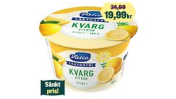 Valio Kvarg Lemon Lactose-free 200g