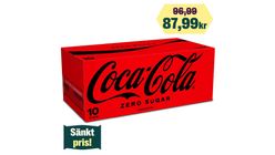 Coca-Cola Läsk Zero 330ml 10-p