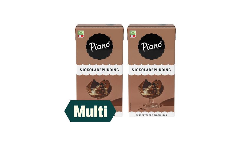 2 x Piano Sjokoladepudding 0.5l