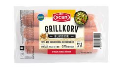 Scan Grillkorv Tunt Skinn 640g