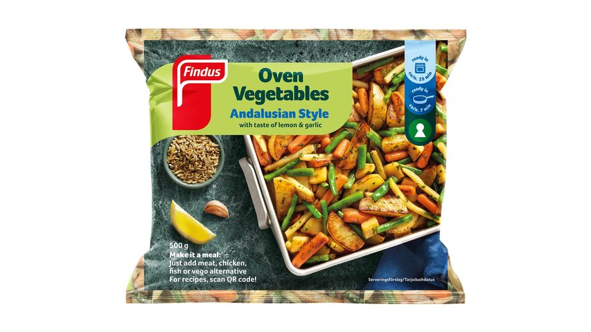 Findus Ugnsgrönsaker Andal 500g