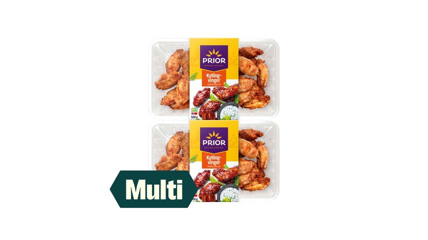 2 x Prior Kyllingvinger Grillet 500g