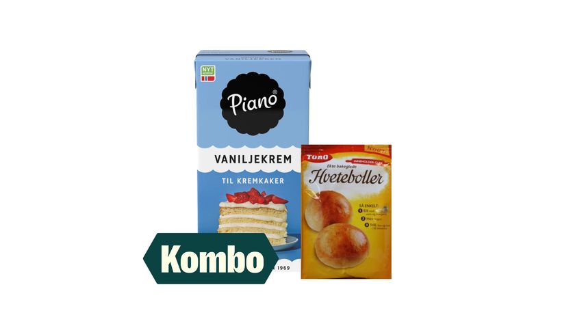 Hvetebolle Mix & Vaniljekrem
