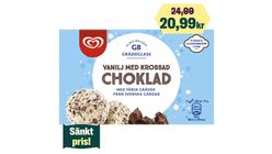 GB Gräddglass Vanilj Med Krossad Choklad 500ml