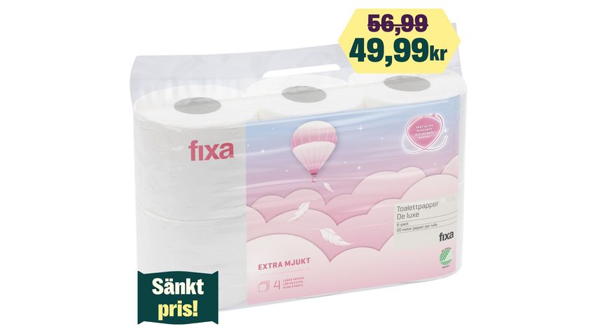 Fixa Toalettpapper 6-Pack