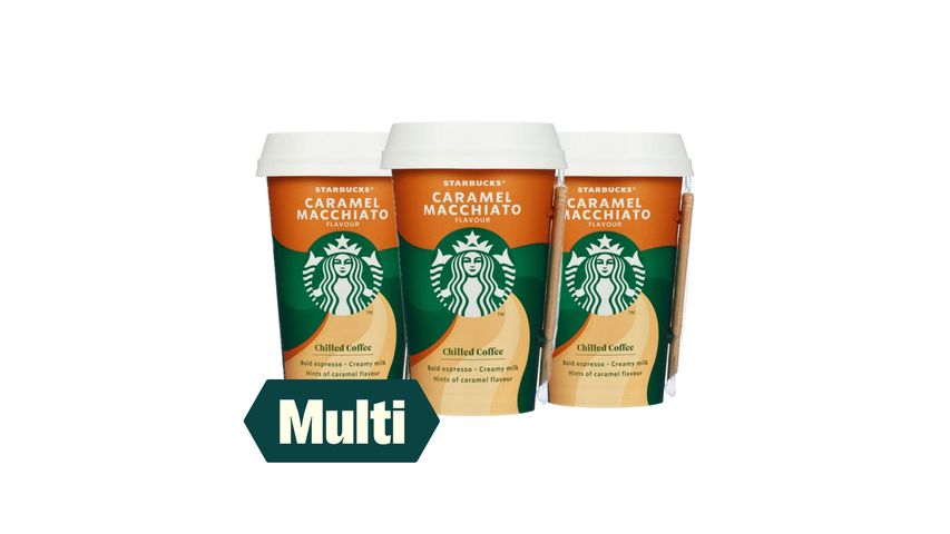 3 x Starbucks Iskaffe Caramel Macchiato 220ml
