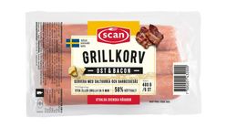 Scan Grillkorv Ost & Bacon 480g