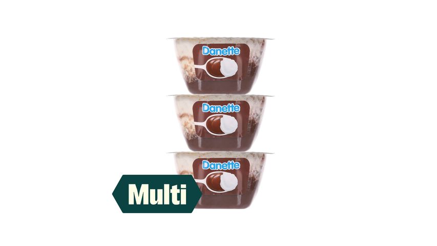 3 x Danette Sjokoladepudding 115g