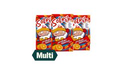 3 x Solrik Jordbær & Appelsin Lettere 250ml