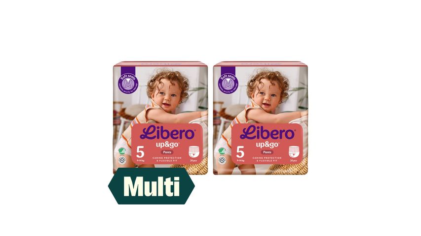 2 x Libero Up&Go Str.5 20stk