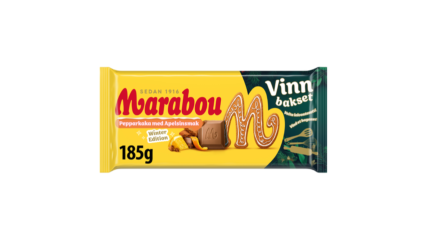 Marabou Pepparkaka Med Apelsinsmak Ltd 185g