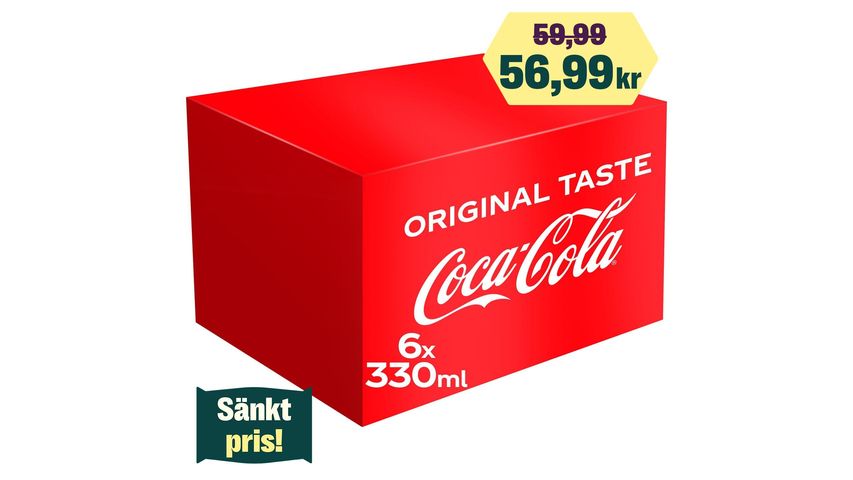 Coca-Cola Läsk Original 330ml 6-p