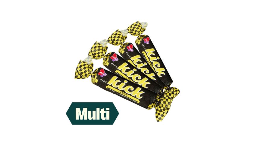 4 x Malaco Kick Lakris Lemon 19g 