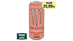 Monster Energidryck Ultra Peach 50cl 