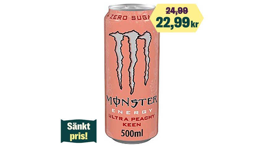 Monster Energy Drink Ultra Peach 50cl 