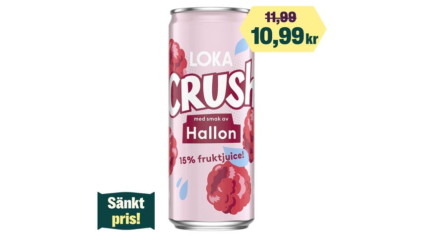 Loka Crush Hallon Läsk 33cl