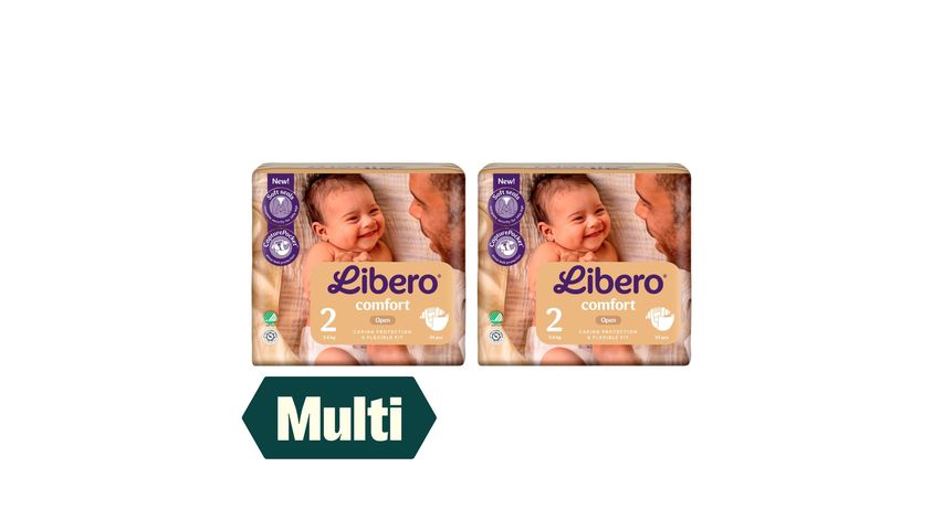 2 x Libero Newborn Str 2 34stk