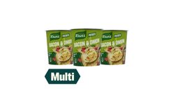 3 x Knorr Snack Pot Bacon & Løk 51g