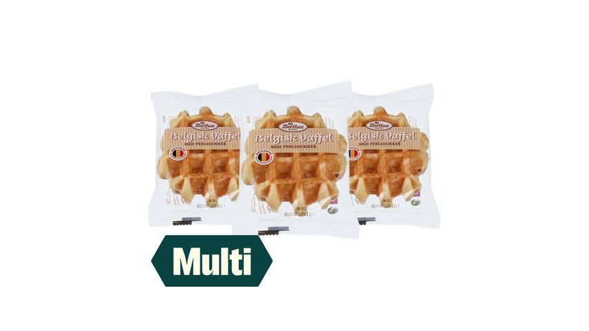 3 x Berthas Belgisk Vaffel 90g