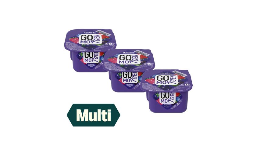3 x Go'morgen Yoghurt Skogsbær 190g