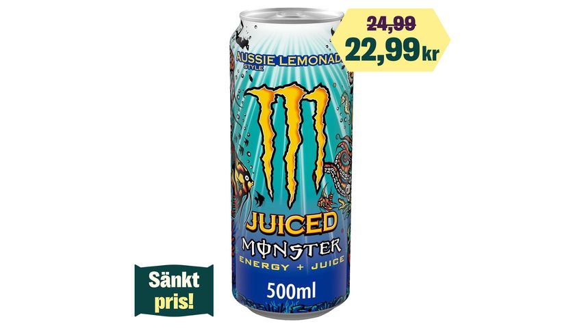 Monster Energy Energidryck Aussie Lemonade 500ml