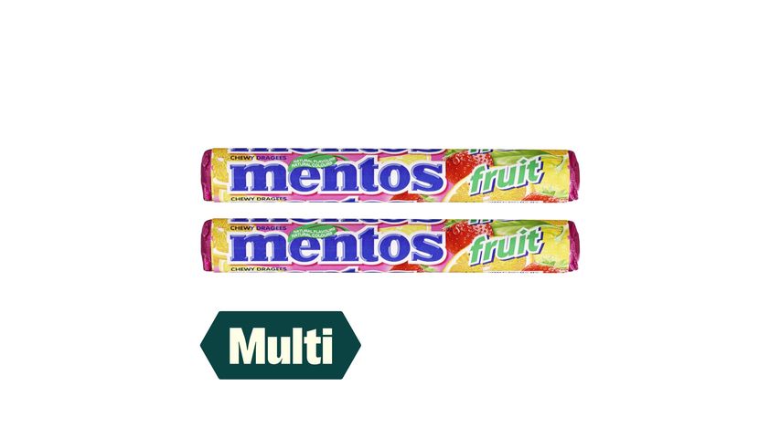 2 x Mentos Frukt 37.5g