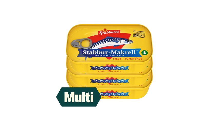3 x Stabburet Makrell i Tomat 110g