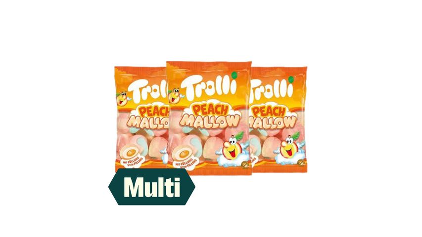 3 x Trolli Peach Mallow 150g