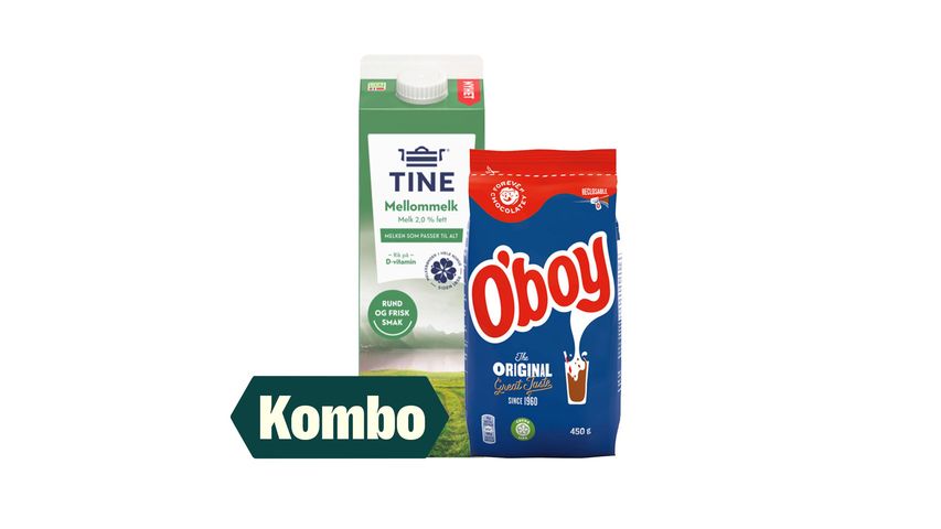 1l Mellommelk & O'Boy Original