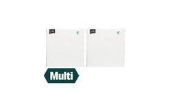2 x Unik Serviett Middag Hvit 50 stk
