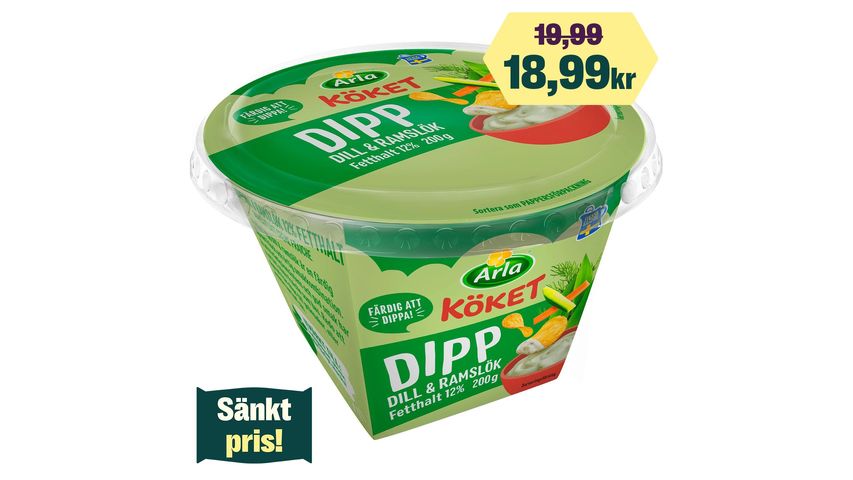 Arla Köket® Dipping Dill & Frame Onion 200g