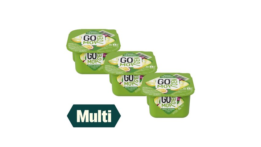3 x Go'morgen Yoghurt Melon & Pasjon 190g