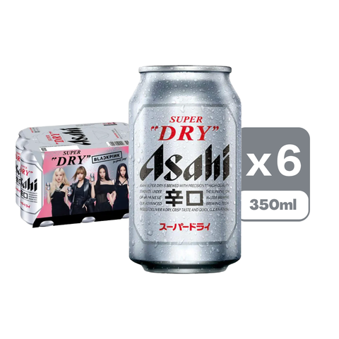 Asahi (JP ver) Super Dry Can 350mL x6 (The new and old