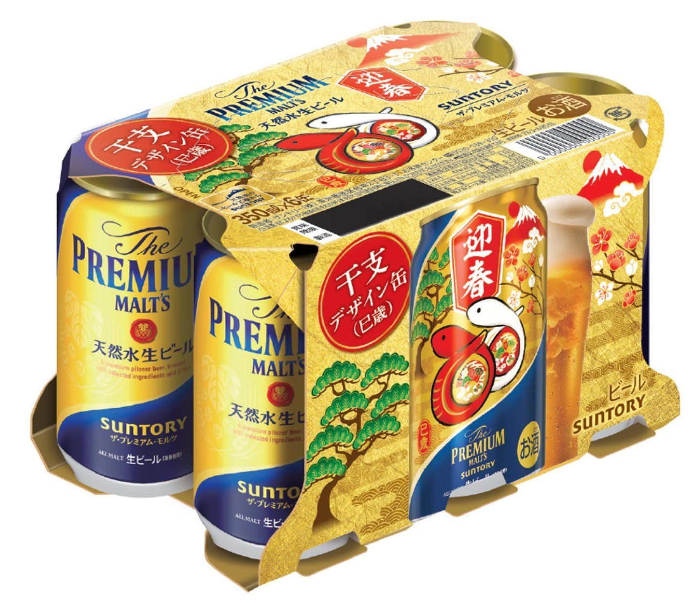 辻ちゃん　The PREMIUM MALTS 350ml缶 36本 Suntory The Premium Malt's Canned Beer 350ml x6 (The new and