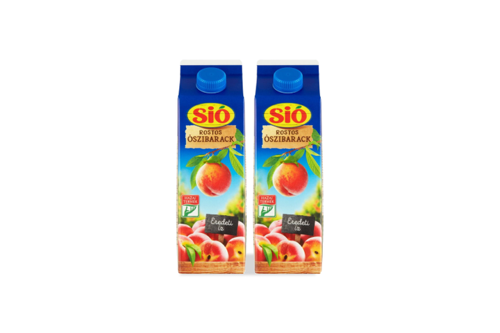 2x Sió Peach Drink 1 l